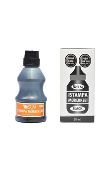 Slm 50 Ml Siyah Istampa Ve Kaşe Mürekkebi - 2'li Paket Slm 50 Ml Siyah Istampa Ve Kaşe Mürekkebi - 2'li Paket