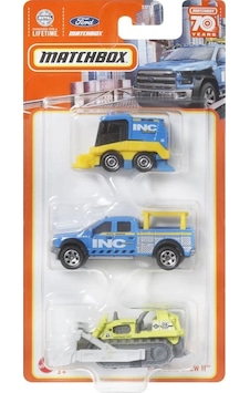 Matchbox Üçlü Araba Seti 1:64 Hcl04 C3713 Çok Renkli Matchbox Üçlü Araba Seti 1:64 Hcl04 C3713 Çok Renkli