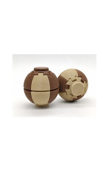 Alvera Press Küresi 3d Baskı Dönüşen Mekanik Fidget Stres Oyuncağı-bej-kahverengi 04124795