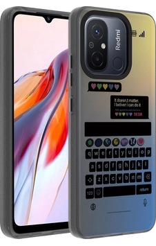 Xiaomi Redmi 12c Kılıf Desenli Zore Dragon Sert Kapak Klavye Xiaomi Redmi 12c Kılıf Desenli Zore Dragon Sert Kapak Klavye