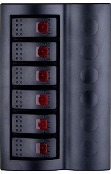 Bfy 6'Lı Switch Işıklı Ve Otomatik Sigortalı Panel