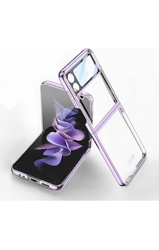 Galaxy Uyumlu Z Flip 4 Kılıf Zore Kıpta Lensli Kapak Mor Galaxy Uyumlu Z Flip 4 Kılıf Zore Kıpta Lensli Kapak Mor