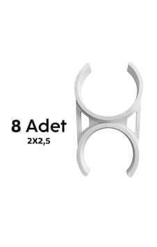 2x2,5 8 Adet İnlinedan Tatlandırıcıya Bağlantı Filtre Kelepçesi 2x2,5 8 Adet İnlinedan Tatlandırıcıya Bağlantı Filtre Kelepçesi