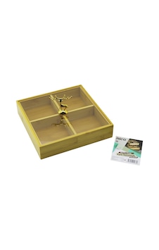 İbico İ22-263 Kare 4 Bölmeli Ahşap Bambu Servis Sunumluk Çok Amaçlı Kutu 22x22x5cm Mika Kapaklı Ahsap İbico İ22-263 Kare 4 Bölmeli Ahşap Bambu Servis Sunumluk Çok Amaçlı Kutu 22x22x5cm Mika Kapaklı Ahsap