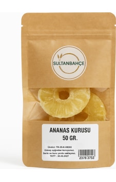 Doğal Ananas Kurusu 50 Gr - Kurutulmuş Ananas Dllimleri - Katkısız - Koruyucusuz - Ilave Şekersiz Diğer Doğal Ananas Kurusu 50 Gr - Kurutulmuş Ananas Dllimleri - Katkısız - Koruyucusuz - Ilave Şekersiz Diğer