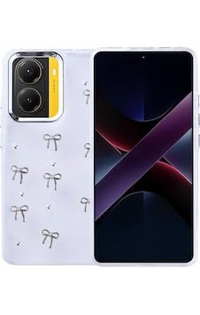 Teleplus Xiaomi Poco X7 Pro Kılıf Kutup Simli Desenli Fiyonk Kapak