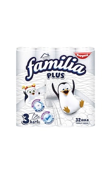 Familia 3 Katlı Tuvalet Kağıdı 32'li Paket - Pamuk Özlü, Hipoalerjenik Tarı Familia 3 Katlı Tuvalet Kağıdı 32'li Paket - Pamuk Özlü, Hipoalerjenik Tarı
