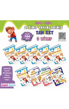 Mavi Deniz Yayınları 3 Sınıf Tam Set 9 Kitap Mavi Deniz Yayınları 3 Sınıf Tam Set 9 Kitap