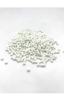 Kum Boncuk 4 Mm 4 Mm / Beyaz