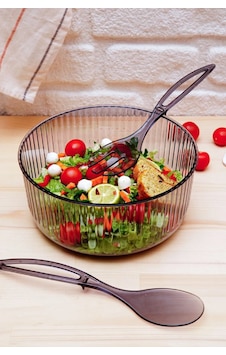 Kaşıklı Salata Kasesi Royaleks-82936 Şeffaf