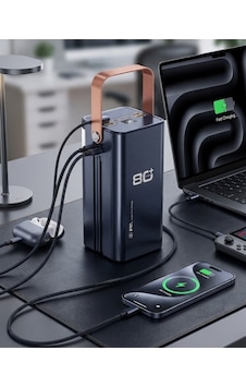80000 Mah Süper Hızlı Çıkış Ve Led Göstergeli 20w Powerbank Siyah 80000 Mah Süper Hızlı Çıkış Ve Led Göstergeli 20w Powerbank Siyah