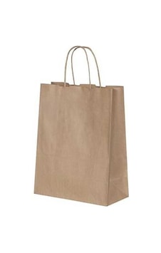 Burgu Saplı Kraft Kağıt Çanta 19X8X24 Cm - 25 Adet Burgu Saplı Kraft Kağıt Çanta 19X8X24 Cm - 25 Adet