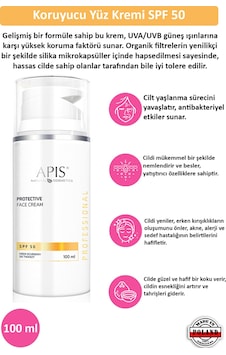 Apis Natural Koruyucu Yüz Güneş Kremi SPF50 100 ML Apis Natural Koruyucu Yüz Güneş Kremi SPF50 100 ML