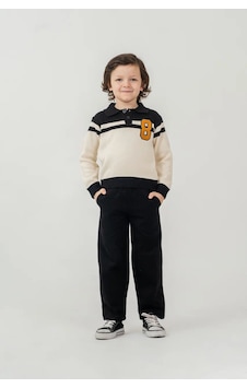 Harby Kids Erkek Triko Üst Ve Pantolonlu İkili Takım 3-10 Yaş -148550 - Siyah Siyah Harby Kids Erkek Triko Üst Ve Pantolonlu İkili Takım 3-10 Yaş -148550 - Siyah Siyah