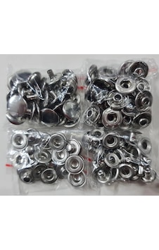 50 Adet 15mm Paslanmaz Alfa Çıtçıt 50 Takımdır Gümüş Nikel 50 Adet 15mm Paslanmaz Alfa Çıtçıt 50 Takımdır Gümüş Nikel