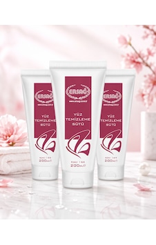 Ersağ Yüz Temizleme Sütü 3 x 200 ML Ersağ Yüz Temizleme Sütü 3 x 200 ML