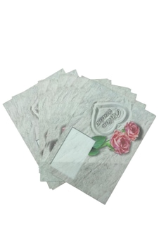 Keskin Color 13x18 Desenli Mektup Zarfı 10'lu Gül-5 Keskin Color 13x18 Desenli Mektup Zarfı 10'lu Gül-5