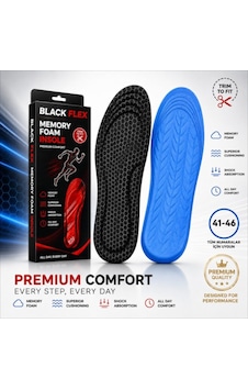 Perfect Fit Ark Destekli Siyah Petek Erkek Memory Foam Darbe Emici Hafızalı İç Tabanlık 41-46 Numaraya Göre Kolay Kesilebilir Perfect Fit Ark Destekli Siyah Petek Erkek Memory Foam Darbe Emici Hafızalı İç Tabanlık 41-46 Numaraya Göre Kolay Kesilebilir