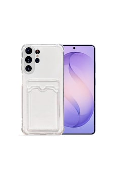 Samsung Galaxy S26 Ultra İle Uyumlu Kapak Kamera Korumalı Kartlıklı Darbe Emici Özellikli Şeffaf Silikon Kılıf Samsung Galaxy S26 Ultra İle Uyumlu Kapak Kamera Korumalı Kartlıklı Darbe Emici Özellikli Şeffaf Silikon Kılıf