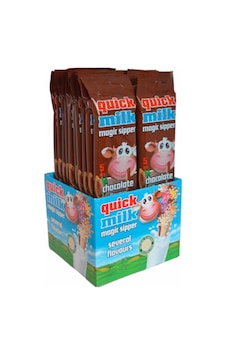 Quick Milk Pipet İçinde Çikolata Aromalı 5'li Paket 20 x 30 G Quick Milk Pipet İçinde Çikolata Aromalı 5'li Paket 20 x 30 G