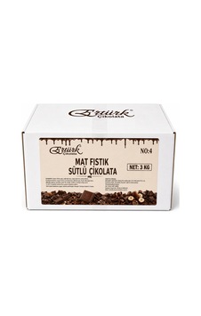 Ertürk Mat Fıstık Sütlü Çikolata Standart No:4 3 Kg Ertürk Mat Fıstık Sütlü Çikolata Standart No:4 3 Kg