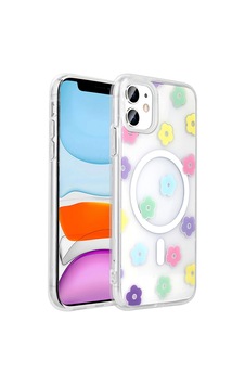 Apple Uyumlu iPhone 11 Kılıf Magsaafe Şarj Özellikli Şeffaf Baskılı Legendary Fun Sert Kapak Papatya Papatya Apple Uyumlu iPhone 11 Kılıf Magsaafe Şarj Özellikli Şeffaf Baskılı Legendary Fun Sert Kapak Papatya Papatya