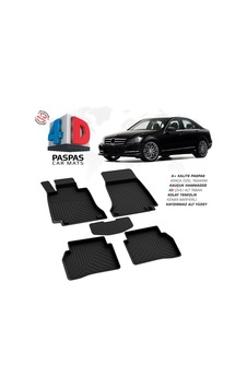 Mercedes C Serisi W204 4d Araca Özel Havuzlu Kauçuk Paspas 2007-2014