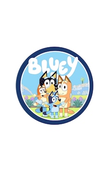 Yenilebilir Yuvarlak Pasta Resim Baskısı 20 Cm Şekerli Kağıt Bluey Temalı 01