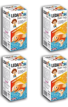 Ledapharma Ledafish Balık Yağı 4'Lü Paket Portakal Aromalı 150 Ml Ledapharma Ledafish Balık Yağı 4'Lü Paket Portakal Aromalı 150 Ml