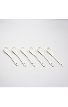 Konak Züccaciye Porselen 6lı Beyaz Kaşık Büyük 13 Cm Konak Züccaciye Porselen 6lı Beyaz Kaşık Büyük 13 Cm