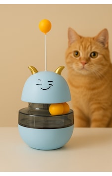 Mama Hazneli Hacıyatmaz Kedi Oyuncağı Mama Hazneli Hacıyatmaz Kedi Oyuncağı