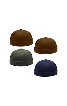 Aida Jewelss 4 Lü Set %100 Pamuk Cap Ayarlanabilir Docker Şapka Yazlık Takke Şapka Retro Şapka Takke Şapka Siyah - Mavi Aida Jewelss 4 Lü Set %100 Pamuk Cap Ayarlanabilir Docker Şapka Yazlık Takke Şapka Retro Şapka Takke Şapka Siyah - Mavi