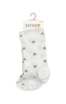 Defne Baby Bebek Külotlu Çorap 019-21 Beyaz Defne Baby Bebek Külotlu Çorap 019-21 Beyaz