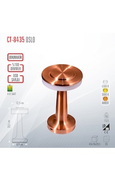 Cata Ct-8435 Şarjlı Masa Lambası Cata Ct-8435 Şarjlı Masa Lambası