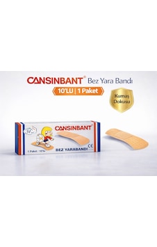 Cansinbant Bez Yarabandı 10 Lu 1 Paket 1,9 X 7,2 Cm Fabric First Aid Plaster Cansinbant Bez Yarabandı 10 Lu 1 Paket 1,9 X 7,2 Cm Fabric First Aid Plaster
