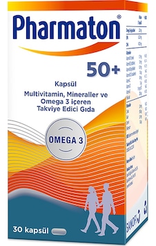 Pharmaton 50+ Plus Takviye Edici Gıda 30 Kapsül