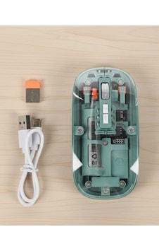 Mey İthalat Şeffaf Tasarımlı Bluetooth Kablosuz Mouse Pilli Kullanım Diğer