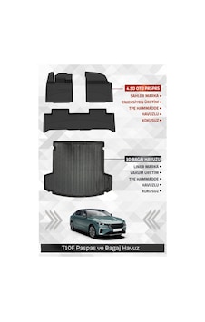 Sahler Togg T10f 2025+ Uyumlu 4.5d Premium Havuzlu Oto Paspas Ve Liner Marka 3d Bagaj Havuzu Sahler Togg T10f 2025+ Uyumlu 4.5d Premium Havuzlu Oto Paspas Ve Liner Marka 3d Bagaj Havuzu