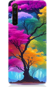 Realme 6 Pro Uyumlu Silikon Kılıf Renkli Hayat Ağacı Realme 6 Pro Uyumlu Silikon Kılıf Renkli Hayat Ağacı
