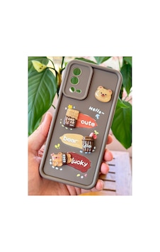 Fibaks Oppo A55 4G Uyumlu Kılıf Tasarımlı Desenli Kamera Korumalı Ayıcık Kahve Renkli Yumuşak Silikon Kap Fibaks Oppo A55 4G Uyumlu Kılıf Tasarımlı Desenli Kamera Korumalı Ayıcık Kahve Renkli Yumuşak Silikon Kap