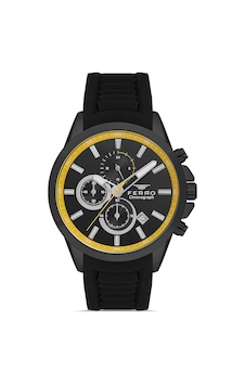 Ferro Fm31359d-gzn Quartz Silikon Kordon Siyah 45 Mm Erkek Kol Saati Ferro Fm31359d-gzn Quartz Silikon Kordon Siyah 45 Mm Erkek Kol Saati