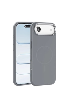Apple Uyumlu iPad iPhone 17 Air Kılıf M-safe Şarj Özellikli Metal Kamera Çerçeveli Zore Edi Silikon Kapak Titanyum-Gri Apple Uyumlu iPad iPhone 17 Air Kılıf M-safe Şarj Özellikli Metal Kamera Çerçeveli Zore Edi Silikon Kapak Titanyum-Gri