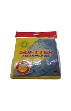 Softtex Akıllı Temizlik Bezi 3 Adet Sarı