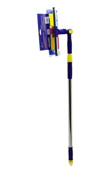İbico İ21-017 Star Q 2 Başlı Camsil Çekpas & Mikrofiber Mop 24.5cm 360 Başlık Uzayan Metal & Plasti
