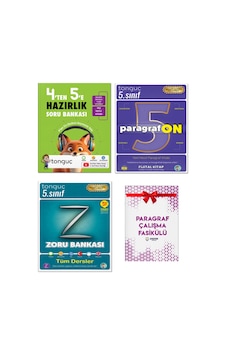 Tonguç Akademi 4'ten 5'e Hazırlık Kitabı 5. Sınıf Tüm Dersler Zoru Bankası + Paragrafon Tonguç Akademi 4'ten 5'e Hazırlık Kitabı 5. Sınıf Tüm Dersler Zoru Bankası + Paragrafon