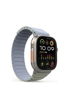 Apple Uyumlu  Watch Ultra 49mm Zore Krd-122 Silikon Kordon Strap Kayış-mint Lila