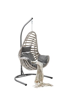 Capri Swing Milas Tekli Rattan Bahçe Salıncağı Balkon Salıncağı Cappuccino Capri Swing Milas Tekli Rattan Bahçe Salıncağı Balkon Salıncağı Cappuccino