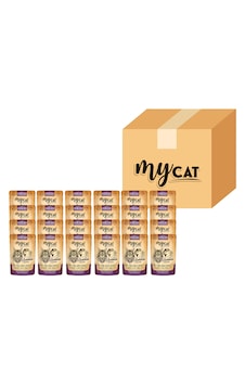 Mycat Somonlu Kısırlaştırılmış Sterilised Pouch Yaş Mama 24 x 85 G Mycat Somonlu Kısırlaştırılmış Sterilised Pouch Yaş Mama 24 x 85 G