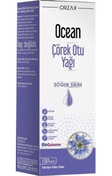 Ocean Çörek Otu Yağı Soğuk Sıkım 150 Ml Diğer