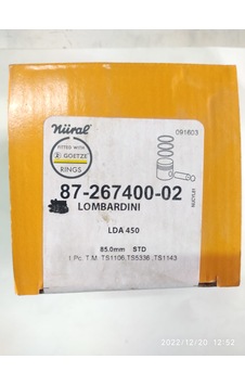 ANTOR /lombardini 3ld450 10hp Piston Segman Komple Std (SEKMAN) Nüral Goetze ANTOR /lombardini 3ld450 10hp Piston Segman Komple Std (SEKMAN) Nüral Goetze